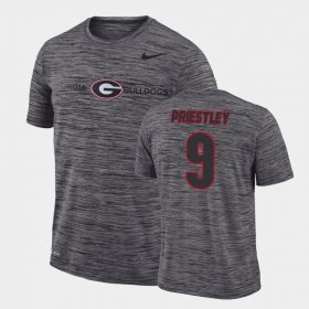 #9 Nathan Priestley GFX Velocity Georgia Sideline Legend Performance Mens Gray T-Shirt 317515-290 #9 Nathan Priestley GFX Velocity Georgia Sideline Legend Performance Mens Gray T-Shirt 317515-290