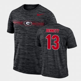 #13 Stetson Bennett GFX Velocity University of Georgia Sideline Legend Performance Men Black T-Shirt 223231-973 #13 Stetson Bennett GFX Velocity University of Georgia Sideline Legend Performance Men Black T-Shirt 223231-973