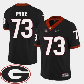 #73 Greg Pyke College Football UGA 2018 SEC Patch Mens Black Jersey 875021-740