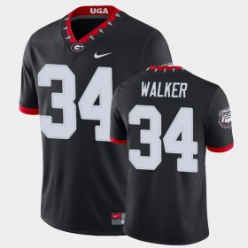 #34 Herchel Walker College Football Georgia Bulldogs Alternate Game Men Black Jersey 197505-894