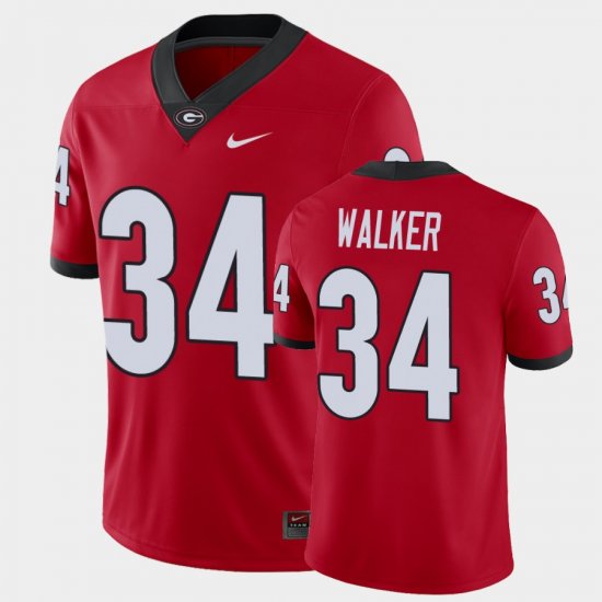 #34 Herchel Walker College Football Georgia Alumni Player Men Red Jersey 143468-885