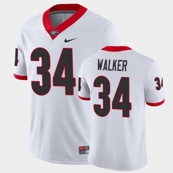 #34 Herchel Walker Game UGA Bulldogs College Football Men\'s White Jersey 269420-855