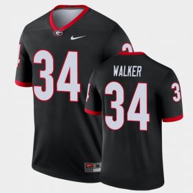 #34 Herchel Walker Legend University of Georgia Alternate Mens Black Jersey 777263-521