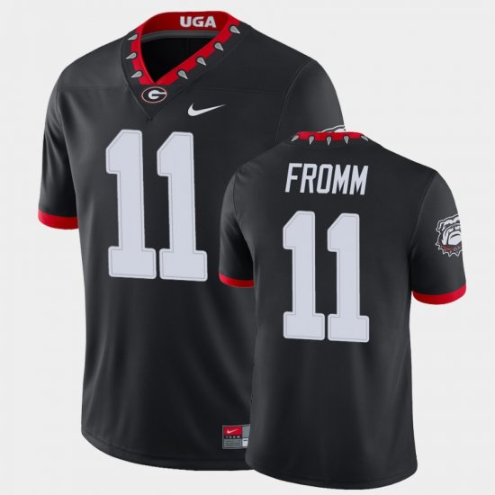 #11 Jake Fromm College Football Georgia Bulldogs Alternate Game Men\'s Black Jersey 536977-899