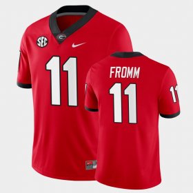 #11 Jake Fromm College Football UGA Home Game Mens Red Jersey 456273-596