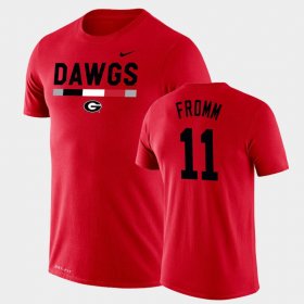 #11 Jake Fromm Team DNA University of Georgia Legend Performance Men Red T-Shirt 711202-941 #11 Jake Fromm Team DNA University of Georgia Legend Performance Men Red T-Shirt 711202-941