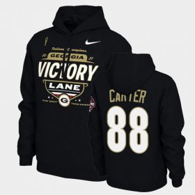 #88 Jalen Carter 2021 National Champions Georgia Bulldogs Locker Room Men Black Hoodie 305708-659 #88 Jalen Carter 2021 National Champions Georgia Bulldogs Locker Room Men Black Hoodie 305708-659
