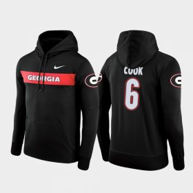#6 James Cook Sideline Seismic UGA Bulldogs Football Performance Mens Black Hoodie 141210-493 #6 James Cook Sideline Seismic UGA Bulldogs Football Performance Mens Black Hoodie 141210-493