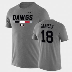 #18 JT Daniels Team DNA University of Georgia Legend Performance Men Heathered Gray T-Shirt 236721-478 #18 JT Daniels Team DNA University of Georgia Legend Performance Men Heathered Gray T-Shirt 236721-478