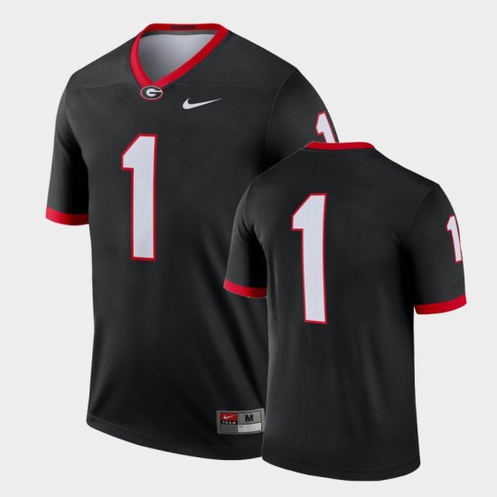 #1 Legend University of Georgia Alternate Mens Black Jersey 482747-492