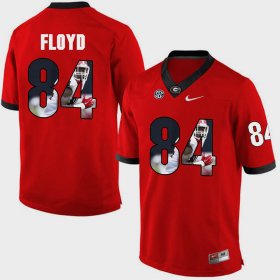 #84 Leonard Floyd Pictorial Fashion UGA Bulldogs Men Red Jersey 605908-333