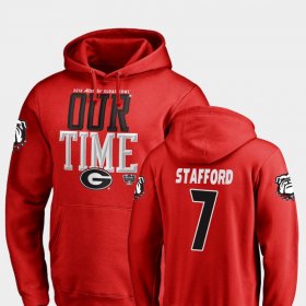 #7 Matthew Stafford 2019 Sugar Bowl Bound Georgia Counter Men's Red Hoodie 205047-818 #7 Matthew Stafford 2019 Sugar Bowl Bound Georgia Counter Men's Red Hoodie 205047-818
