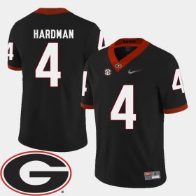 #4 Mecole Hardman College Football University of Georgia 2018 SEC Patch Men Black Jersey 819690-545