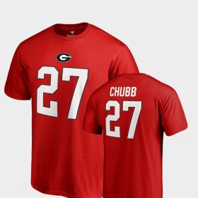 #27 Nick Chubb College Legends Georgia Name & Number Mens Red T-Shirt 367189-487 #27 Nick Chubb College Legends Georgia Name & Number Mens Red T-Shirt 367189-487