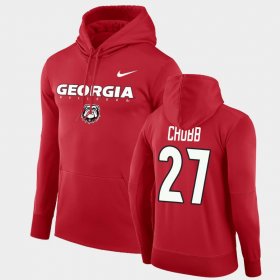 #27 Nick Chubb Facility Performance UGA Bulldogs Pullover Men Red Hoodie 756782-631 #27 Nick Chubb Facility Performance UGA Bulldogs Pullover Men Red Hoodie 756782-631