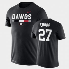 #27 Nick Chubb Team DNA Georgia Legend Performance Men Black T-Shirt 794826-647 #27 Nick Chubb Team DNA Georgia Legend Performance Men Black T-Shirt 794826-647