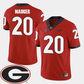 #20 Quincy Mauger College Football Georgia Bulldogs 2018 SEC Patch Men's Red Jersey 645007-232