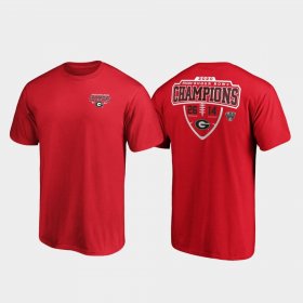 2020 Sugar Bowl Champions Georgia Bulldogs Hometown Lateral Men's Red T-Shirt 964931-958