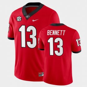 #13 Stetson Bennett College Football UGA Bulldogs Home Game Men's Red Jersey 879831-882 #13 Stetson Bennett College Football UGA Bulldogs Home Game Men's Red Jersey 879831-882