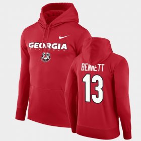 #13 Stetson Bennett Facility Performance University of Georgia Pullover Mens Red Hoodie 585581-455 #13 Stetson Bennett Facility Performance University of Georgia Pullover Mens Red Hoodie 585581-455