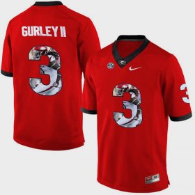 #3 Todd Gurley II Pictorial Fashion University of Georgia Mens Red Jersey 288877-474 #3 Todd Gurley II Pictorial Fashion University of Georgia Mens Red Jersey 288877-474