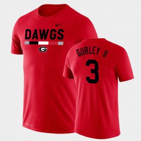 #3 Todd Gurley II Team DNA UGA Bulldogs Legend Performance Mens Red T-Shirt 851143-228 #3 Todd Gurley II Team DNA UGA Bulldogs Legend Performance Mens Red T-Shirt 851143-228