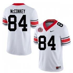 #84 Ladd McConkey 1980 National Champions 40th Anniversary Georgia Bulldogs Alternate Mens White Jersey 390996-737