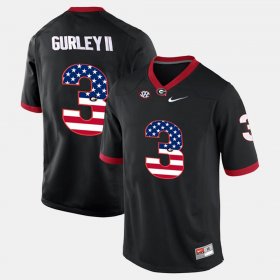 #3 Todd Gurley II US Flag Fashion UGA Men's Black Jersey 303894-365 #3 Todd Gurley II US Flag Fashion UGA Men's Black Jersey 303894-365