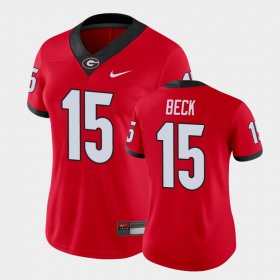 #15 Carson Beck Game UGA College Football Women Red Jersey 209473-141