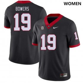 #19 Brock Bowers UGA College Football Women's Black Jersey 484623-722