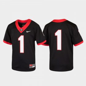 #1 Untouchable UGA Football Youth Black Jersey 274218-766