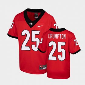 #25 Ahkil Crumpton Game Georgia Youth Red Jersey 681815-412