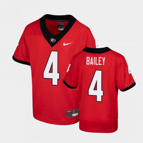 #4 Champ Bailey Game Georgia Youth Red Jersey 947820-488