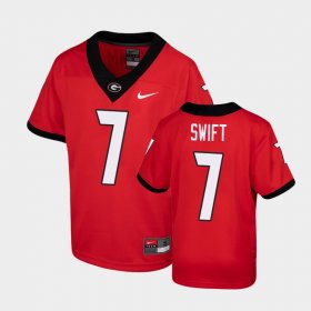 #7 D'Andre Swift Game Georgia Youth Red Jersey 129899-649