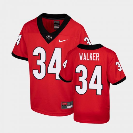 #34 Herchel Walker Game University of Georgia Youth Red Jersey 111411-774